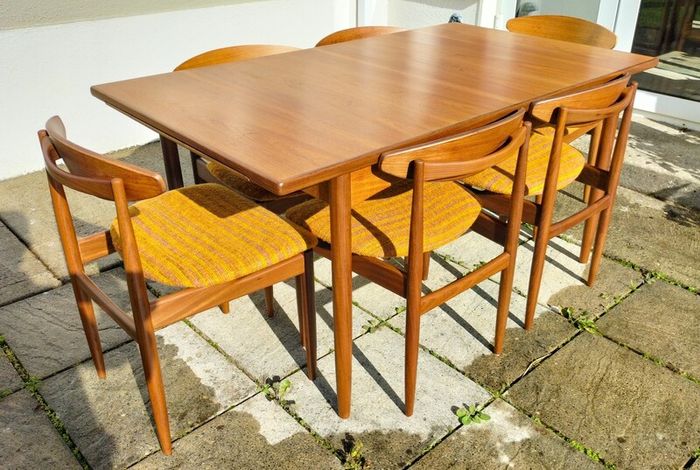 Mid Century Vintage G Plan Kofod Larsen Danish Range Dining Set
