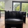 Rolf Benz Black Leather Dining Chairs (Set of 3) Image 3