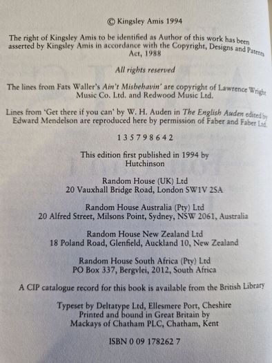 you cant do both by kingsley amis