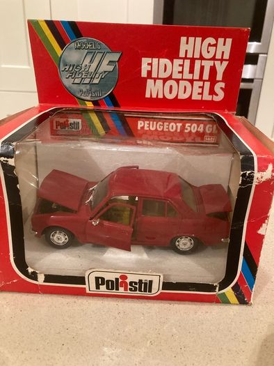 Peugeot 504 GL 1/25 Polistil extremely rare