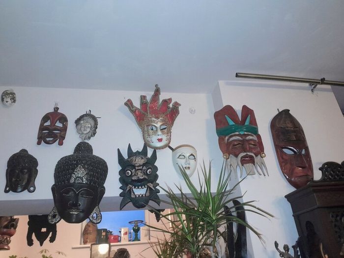 Extensive collection of 35 wall masks