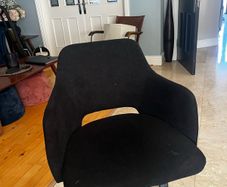 Velvet adjustable spinning desk chair