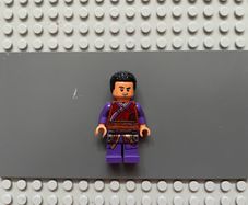 lego super heroes sh0793 Wong minifigure- Dark Red Robe, Dark Purple Legs