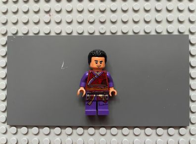 lego super heroes sh0793 Wong minifigure- Dark Red Robe, Dark Purple Legs