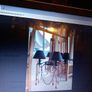 Vintage 6 Arm Quality Chandelier With Amber and Black Drops Image 6