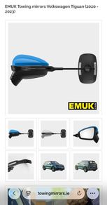 EMUK 100164 Caravan Towing mirrors - Volkswagen Tiguan