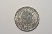Switzerland 20 rappen coin