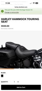 Motorcycle seat Harley Davidson