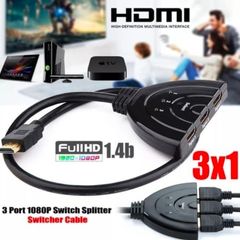 3X1 HDMI Compatible cable splitter HD 1080bp switcher adapter 3 input 1 output port hub for xbox ps4 dvd hdtv pc laptop tv