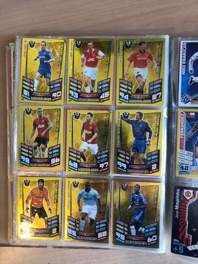 Huge Match Attax Binder Collection (2012/13) incl. Rare Gold Legends (Henry, Keane, Scholes)