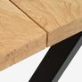Solid Oak Dining Table Image 3