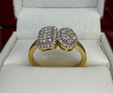 Diamond Cluster Ring