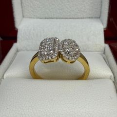 Diamond Cluster Ring