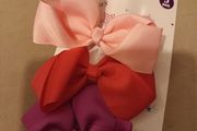 3 pack hair bow slides