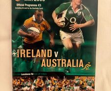 Ireland V Australia rugby autumn series 2006 programme
