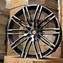 21" Inch Porsche Macan Turbo Style Alloy Wheels Gloss black polished 5x112 66.6 Image 9