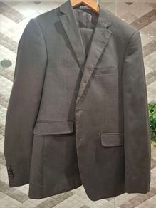 Macson brown 2 piece suit 38"