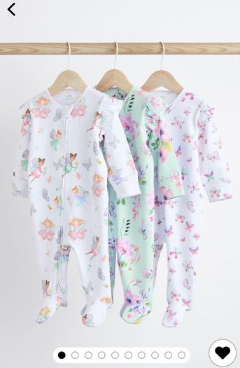Baby girl sleepsuits (9-12 months)