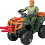 BRAND NEW Imaginext Jurassic World, ATV & Technician Action Figure Image 7