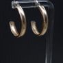 Vintage 9ct Gold Hoop Earrings Fully Hallmarked 1.46g Image 2