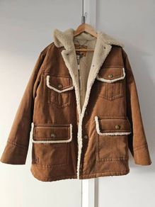 Marc Jacobs Tan Corduroy & Faux Sheepskin Jacket