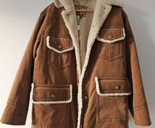 Marc Jacobs Tan Corduroy & Faux Sheepskin Jacket