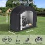 Bike Shed, Bike Storage Outdoor Waterproof Storage Tent, Portable Garden Garage Shelter for 2 Bicycles, Motorcycle, Tools, Toys & Lawn Mower Image 3