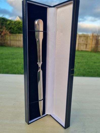 Vintage silver plate paper knife