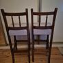 Oak farmhouse vintage stools Image 4