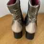 Jose Saenz Taupe and Champagne Block Heel Ankle Boots Image 4