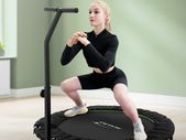 Foldable Fitness Trampoline with Adjustable Handle
