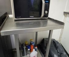 Stainless steel table