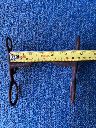 Antique hand wrought iron horse bridle mouth bit