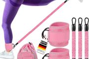 Resistance Bands Set with Cuffs, Ankle Exercise Bands for Leg Butt Training, Legs Resistance Bands with Ankle Strap for Workout, Fitness Equipment for Women &amp; Men, Home Gym Equipment