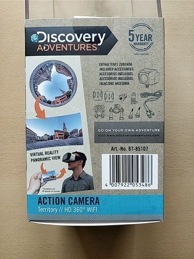 360 Degree WiFi Action Camera Territory 5 Year Warranty