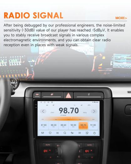 Car Radio for Audi A4 B6 B7 S4 RS4 2000-2009 Multimedia Player Auto Radio Stereo RDS