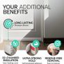 BLOCK DRAFTS EFFECTIVELY - High-quality under door draught excluder made from industry-grade silicone with exceptionally strong adhesive. Our door sweep for the bottom of doors puts an end to all draft problems, cold air, and dust (for exterior doors and  Image 6