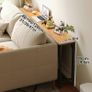 Wood Radiator Shelf Top, Over Radiator Shelf, Console Table Narrow Sofa Table with Metal Frame for Living Room(120x20x75cm/47x8x29.5in) Image 2