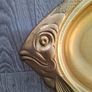 Vintage Brass Fish Shaped Serving Platters Image 6