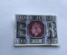 1977 British stamp- Silver Jubilee Queen Elizabeth II