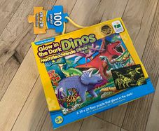 Large floor puzzles glow in the dark