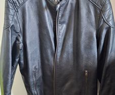 Mens Faux Leather Biker Jacket