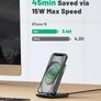 Wireless Charger Stand, 15W Fast Charging Dock Phone Charger, Adaptive LED Wireless Charging Station for iPhone 17 16 15 14 13 12 11 Pro Max, Samsung S23 S22 S21, Google Pixel 8 7 6 etc. Image 2