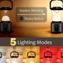 NEW Camping Lights, 10400mAh Camping Lantern USB-C Rechargeable Running 350Hrs, Camping Lamp with LED Screen, 5 Light Modes Waterproof Image 5