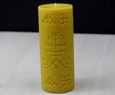 Beeswax candle. Austra.