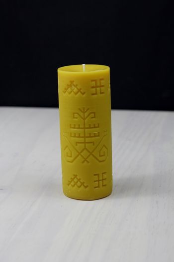 Beeswax candle. Austra.