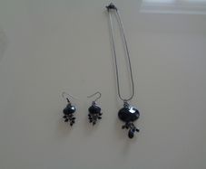 Black Jewellery Set