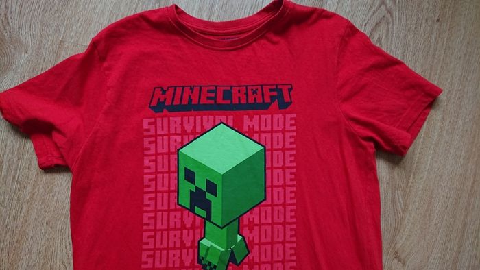 Red Minecraft Top. Age 13-14