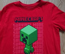 Red Minecraft Top. Age 13-14