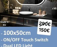 LED Bathroom Mirror Dual LED